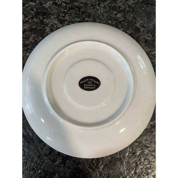 (4) Johann Haviland Sweetheart Rose Saucers Bavaria Germany - Picture 3 of 3